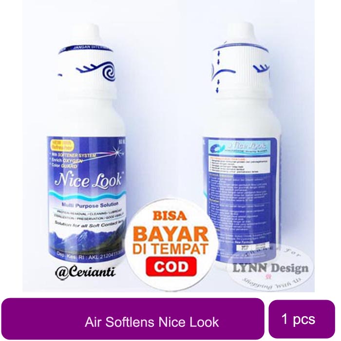 Air Softlens Nice Look 60 ml / Nicelook Cairan Soft Lens 60ml_Cerianti