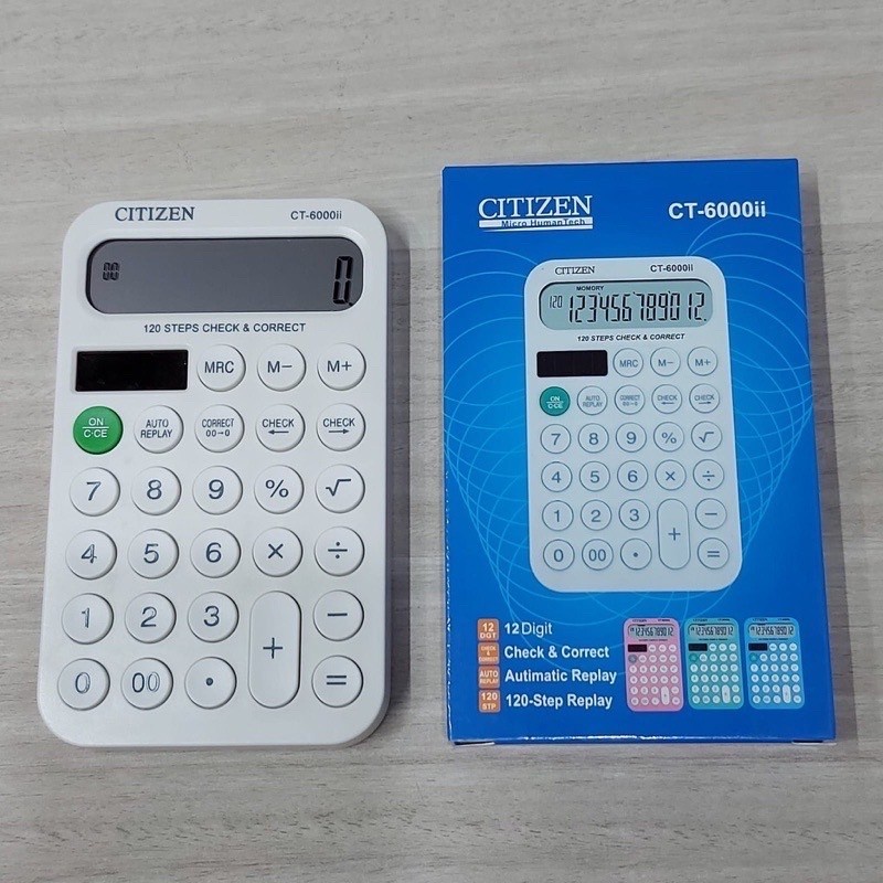 Kalkulator Citizen Ct6000ii / Calculator 12 Digit Ct 6000 ii | distshop