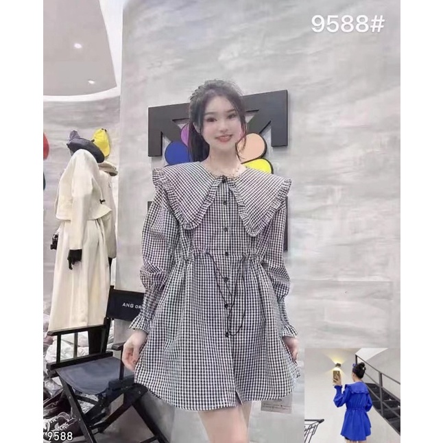 BLOUSE KOTAK RUFFLE KOREAN LOOk