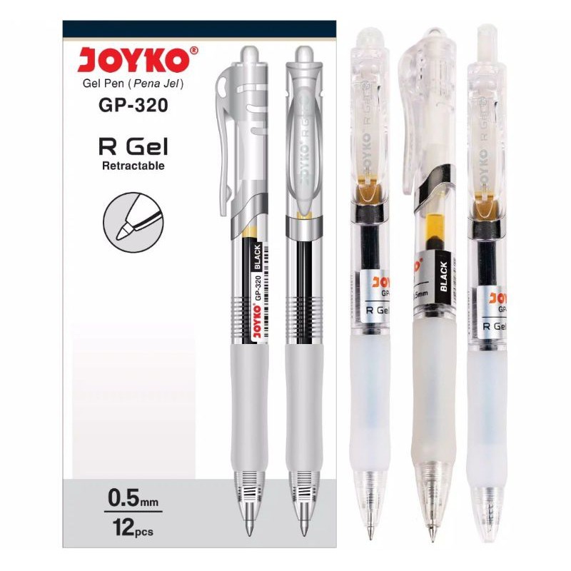 

BOLPEN RETRACTABLE JOYKO GP-320 R Gel | GEL PEN | 0.5 mm | ECER