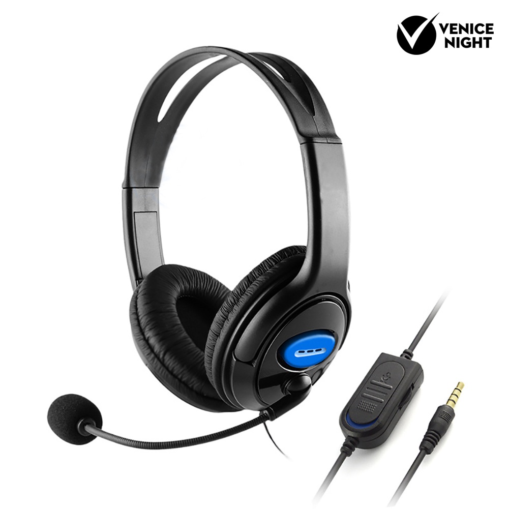 (VNEP) (Berkabel) Stereo Bass Gaming Headset Headphone dengan Mikrofon untuk Telepon Komputer