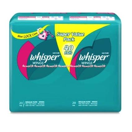 Jual Whisper 4 Pads Super Value Pack Pembalut Wanita Wisper | Shopee ...