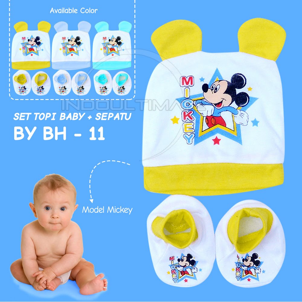 ♥BabyYank♥ Topi Set Bayi + Sarung Kaki Bayi SNI