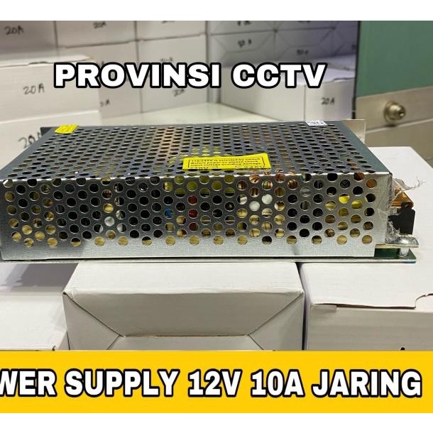 Power Supply DC 12V 10A Jaring / Power Supply CCTV