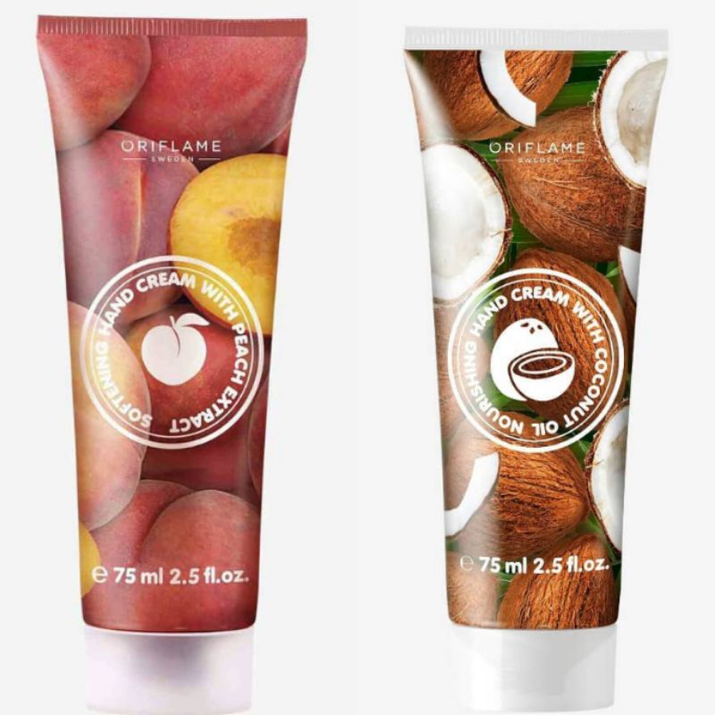 Nourishing Hand Cream with Coconut Oil//Softening Hand Cream with Peach Extract