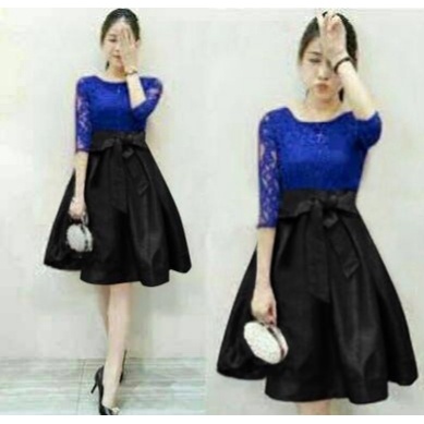 [MCFK] Dress Brukat Casual Wanita / Dress Brukat Wanita Terbaru / Dress Tangan Panjang Brukat Wanita Terbaru / Dress Viral Wanita Korea Kekinian / Pakaian Dress Brukat Wanita / Dress Natal