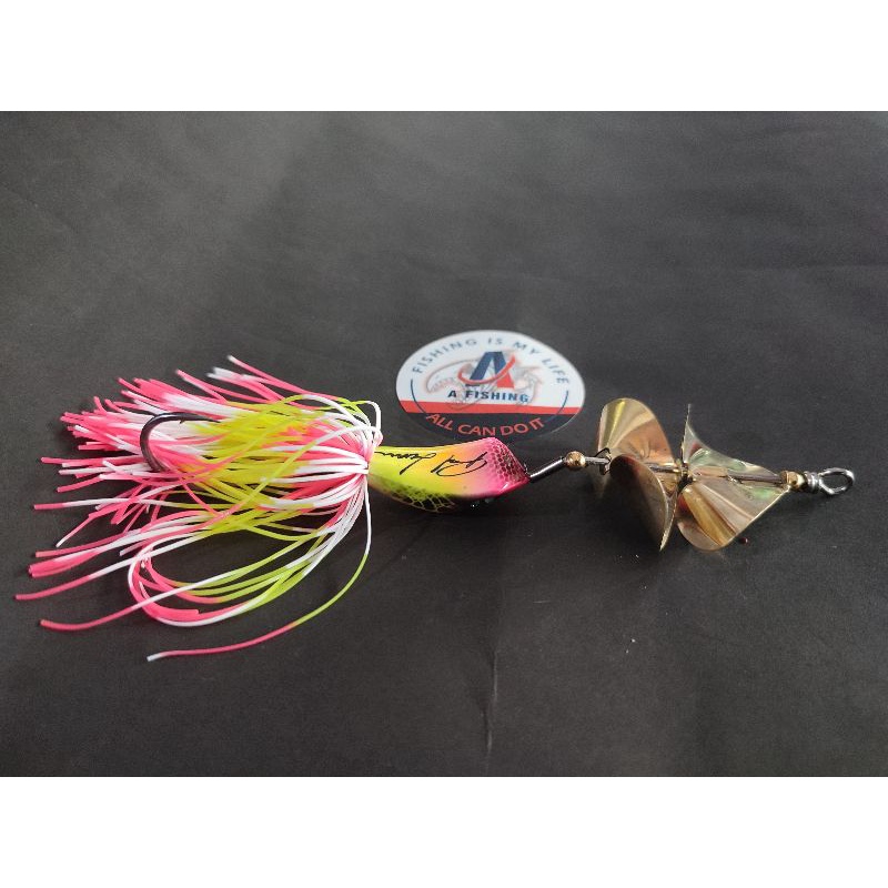 SLASH BAIT DOUBLE PROPELER SINGGEL HOOK RZL LURE I UMPAN CASTING IKAN GABUS DAN TOMAN