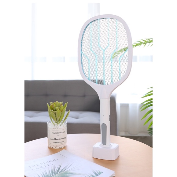 Mosquito Swatter 2 in 1 Lampu LED Raket Nyamuk dan Perangkap Nyamuk | Mosquito Catcher LED import