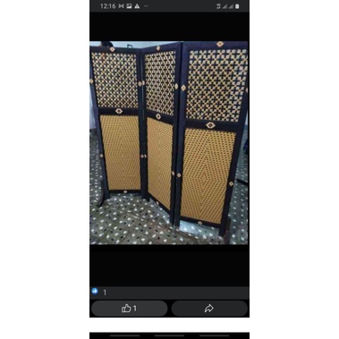 Sketsel / Partisi Pembatas Ruangan Multifungsi 3 pintu