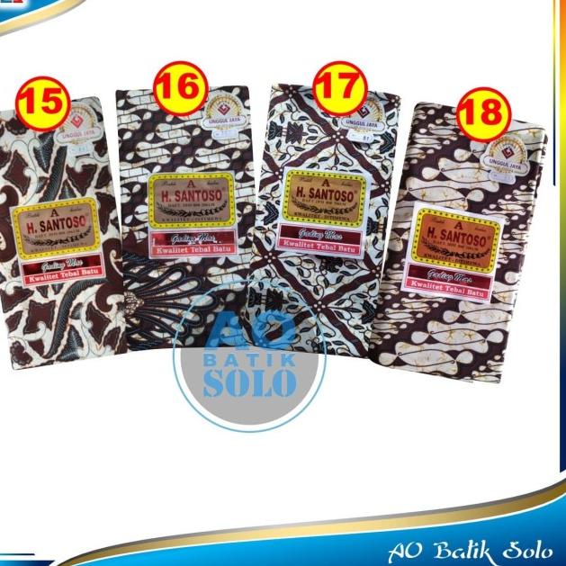 Kain Batik Jarik H Santoso Grade A Gading Mas Unggul Jaya Primisima - MOTIF CAMPUR