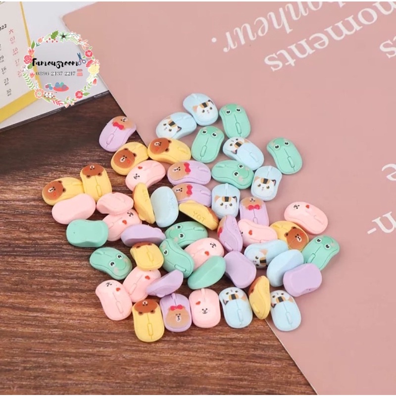 Miniatur Mouse skala 1:12 - Miniatur Peralatan Komputer / Laptop untuk Mainan Rumah Boneka - Dollhou