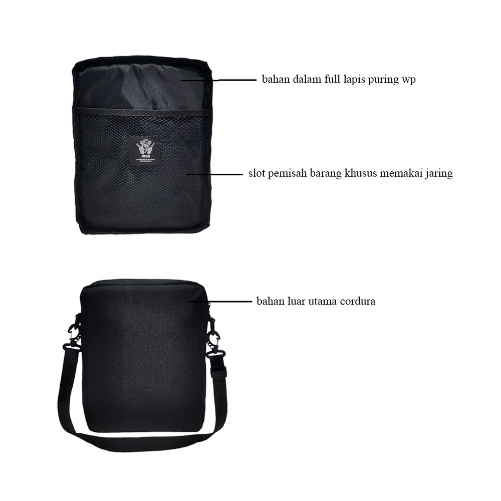 Tas Printing Tas Selempang Cowok Cewek Gambar Trendy Terbaru GNZTS 006
