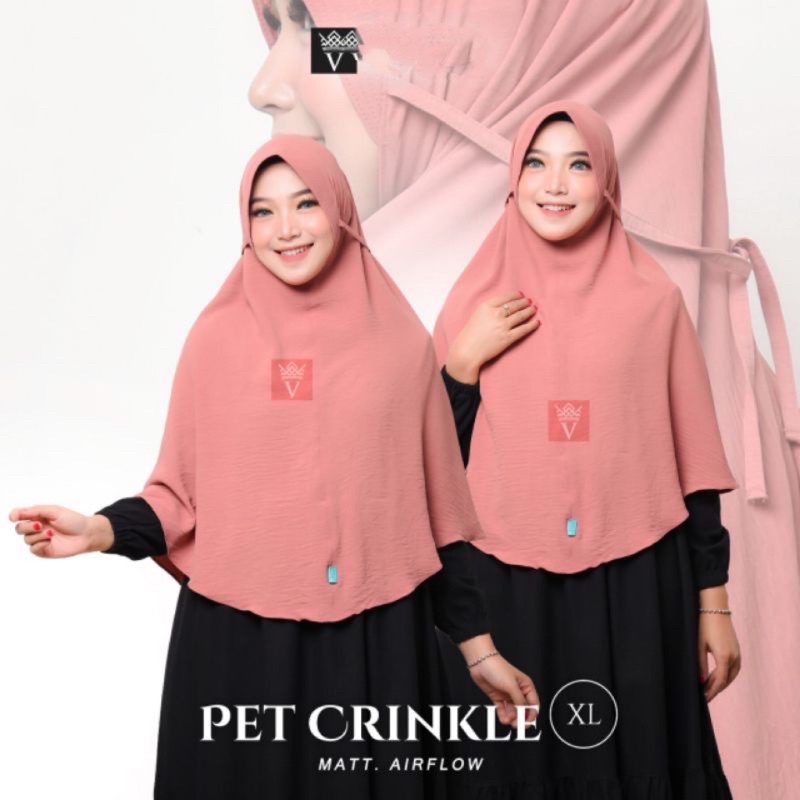 KERUDUNG PED TALI CRINKLE XL BERGO MARYAM PED TALI