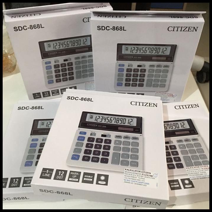 

Kalkulator Citizen Sdc 868 L Murah - Calculator Meja Sdc-868L 12 Digit