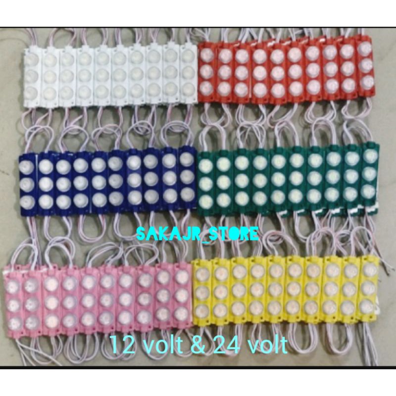 Lampu LED 3 Mata 12 volt & 24 volt Lampu Variasi Motor, Mobil, Bus Truck