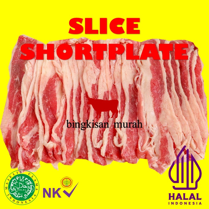 Beef slice / Shortplate US / Daging Sapi potong tipis @500gr