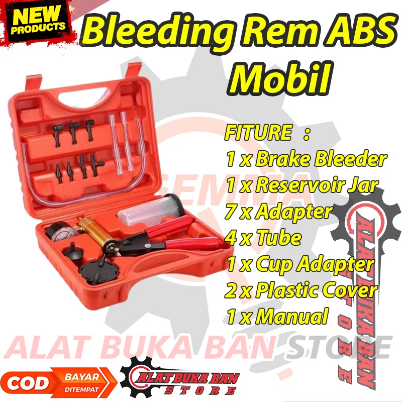 Vacuum Pistol Brake Bleeder Kit Bleeding Rem ABS Mobil Alat Pemompa Minyak Rem Mobil Cepat Mudah