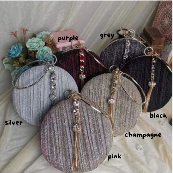 MV_Marvelouz MV111956 Tas CLUTCH Pesta Wanita Bulat Talpan Rantai terbaru 1kg bisa 2 tas supplier tas import GT1956 JT9649