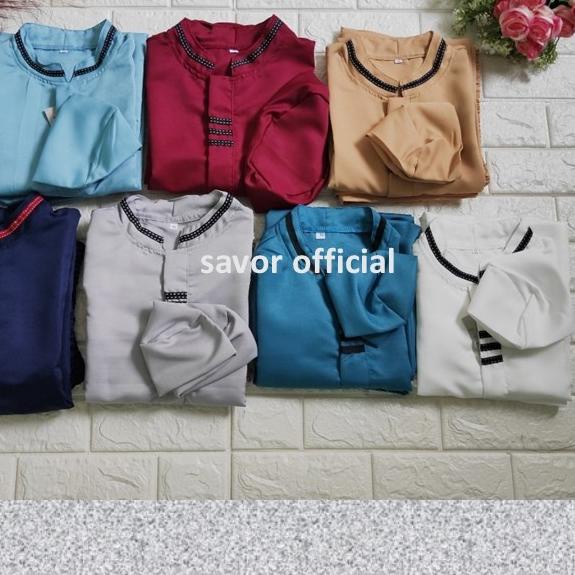 Baju Koko Anak Cowok 3/4 - Setelan Baju Koko Anak Laki Laki - Putih, 3-4 tahun