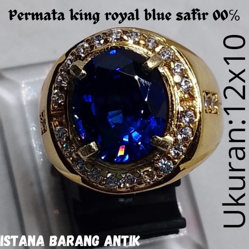 BATU PERMATA KING ROYAL BLUE SAFIR ORIGINAL BANGKOK 100%