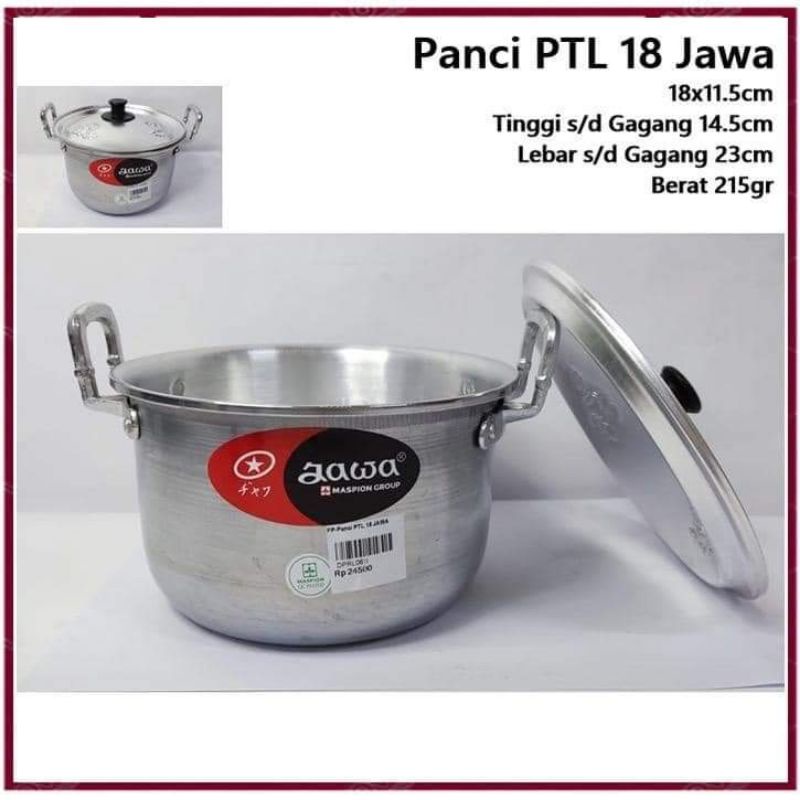 panci Jawa TL 18/panci jadul+ tutup