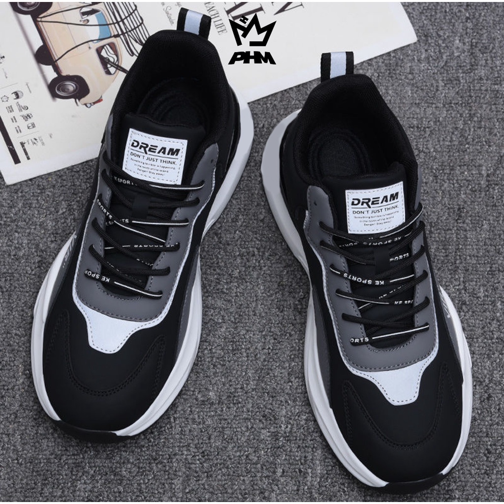 PHM Shoes [COD] Vir Sepatu Sneakers Pria Olahraga Sport Shoes Casual Running