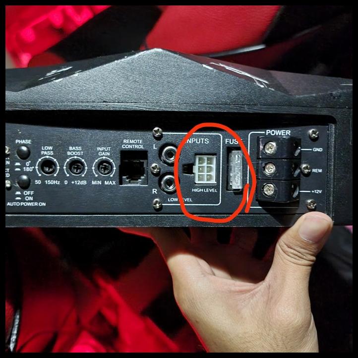 Jual Soket 6 Pin Buat High Level Input Subwoofer Kolong Aktif Ads Dll