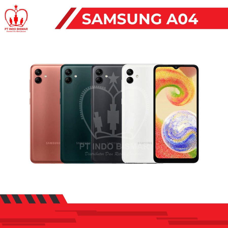 HANDPHONE SAMSUNG A04 RAM 4GB ROM 64GB ANDROID OS