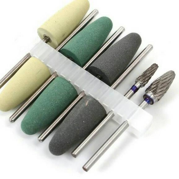 ☍✭✽ Dental set bur acrylic poles akrilik burs kit gigi palsu fraser stone hijau tiruan denture low s