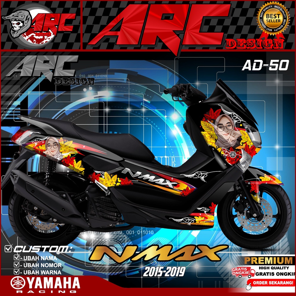 Jual (COD) Decal Sticker Yamaha Nmax 155 Old Fullbody 2015 2016 2017
