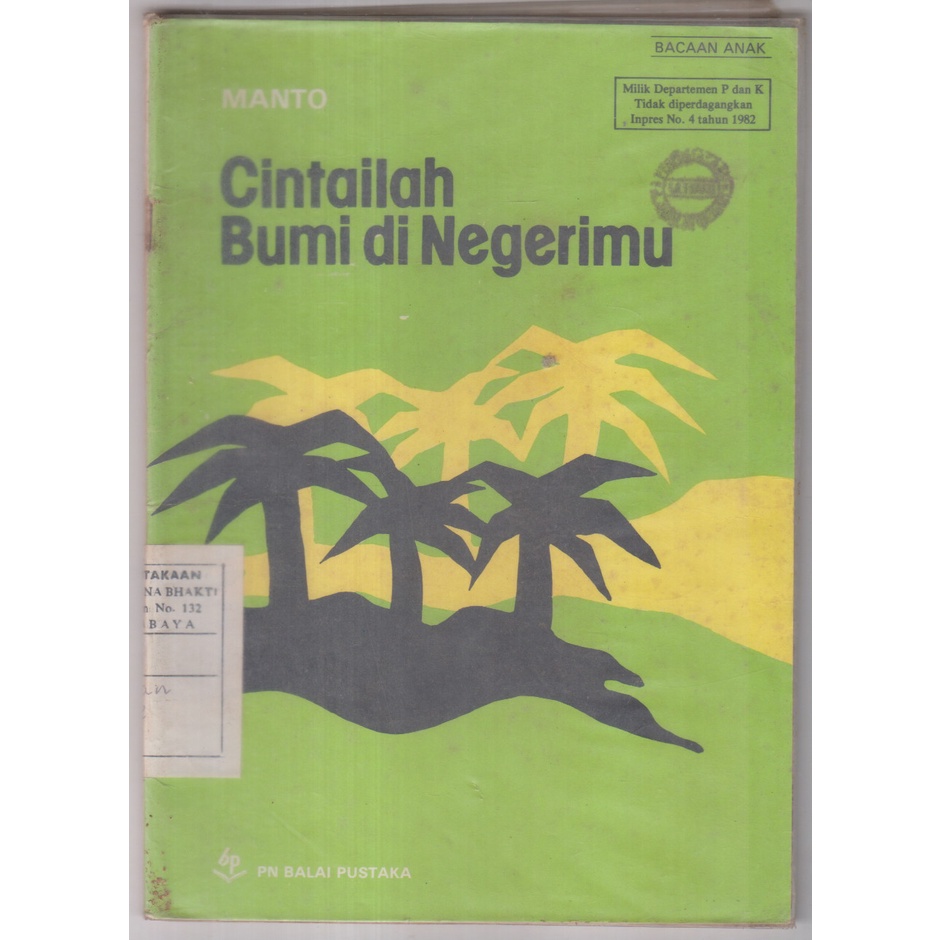 BUKU MANTO - CINTAILAH BUMI DI NEGERIMU