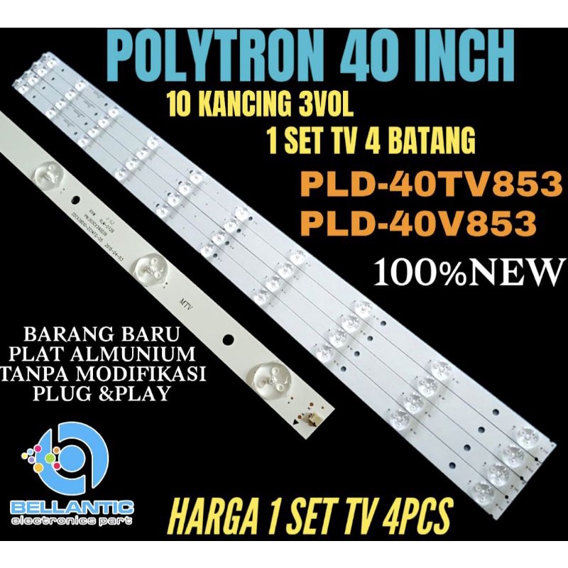 BACKLIGHT TV LED 40INCH POLYTRON PLD-40TV853-PLD-40V853 BACKLIGHT TV 40INCH