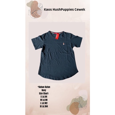 Kaos hush puppies cewek dewasa