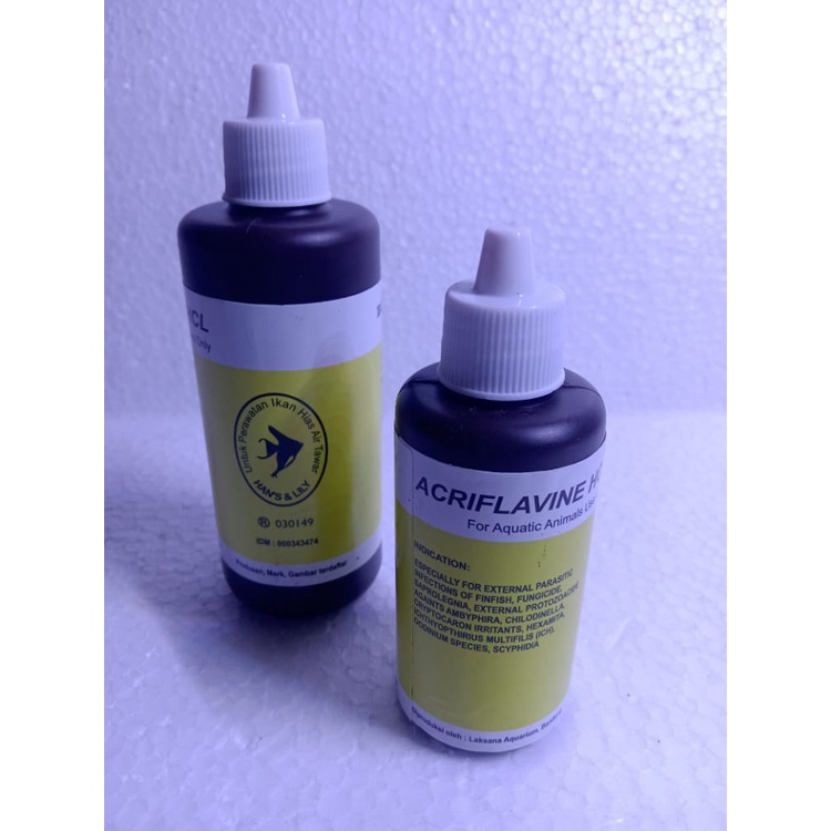Blitz Icht Acriflavine Acri HCL 100ml Obat Kuning Ikan Hias Cupang
