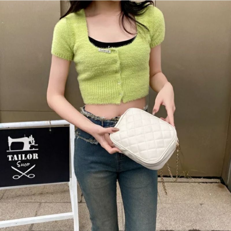 dem_sare / DS1178  CLARA Tas Selempang Wanita Fashion Korea Murah Tas Selempang Bahu Wanita Remaja Tali rantai