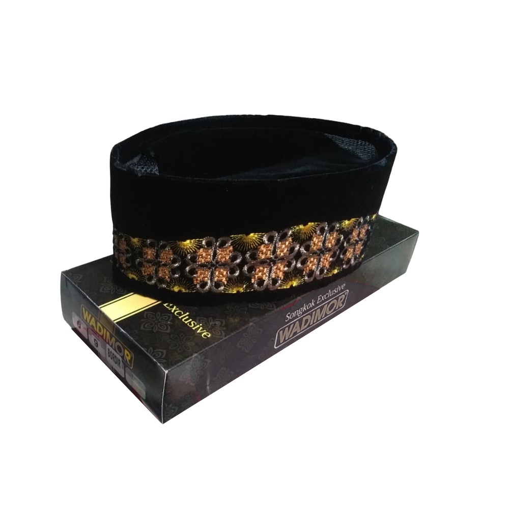 Wadimor Songkok / Peci Hitam BORDIR