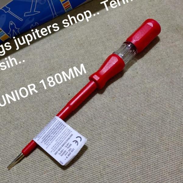 ORI UNIOR TESPEN TES PEN 140MM OBENG tes LISTRIK 140MM 140 MM UNIOR - UNIOR 140M 250V