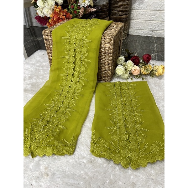 kaik bordir motif melati