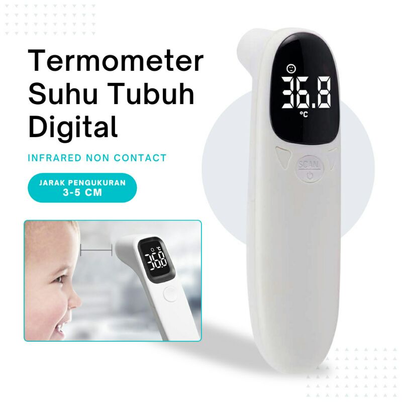 Thermometer Suhu Tubuh Digital Infrared Non Contact ewq-005