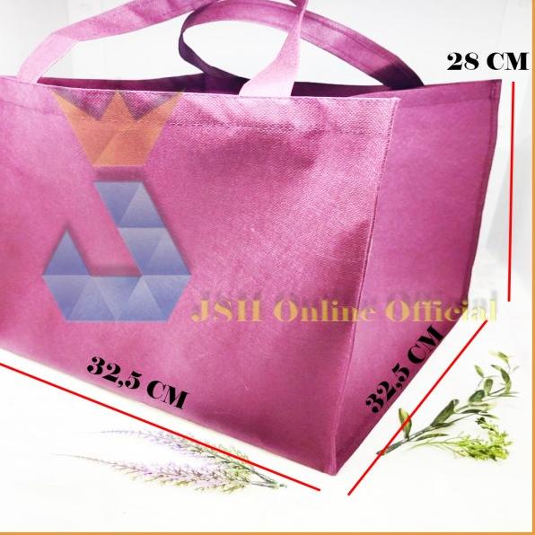 

[Premium] Tas Spunbond 32,5 x 32,5 x 28 Cm Kantong Goodie Kotak Kue - Merah