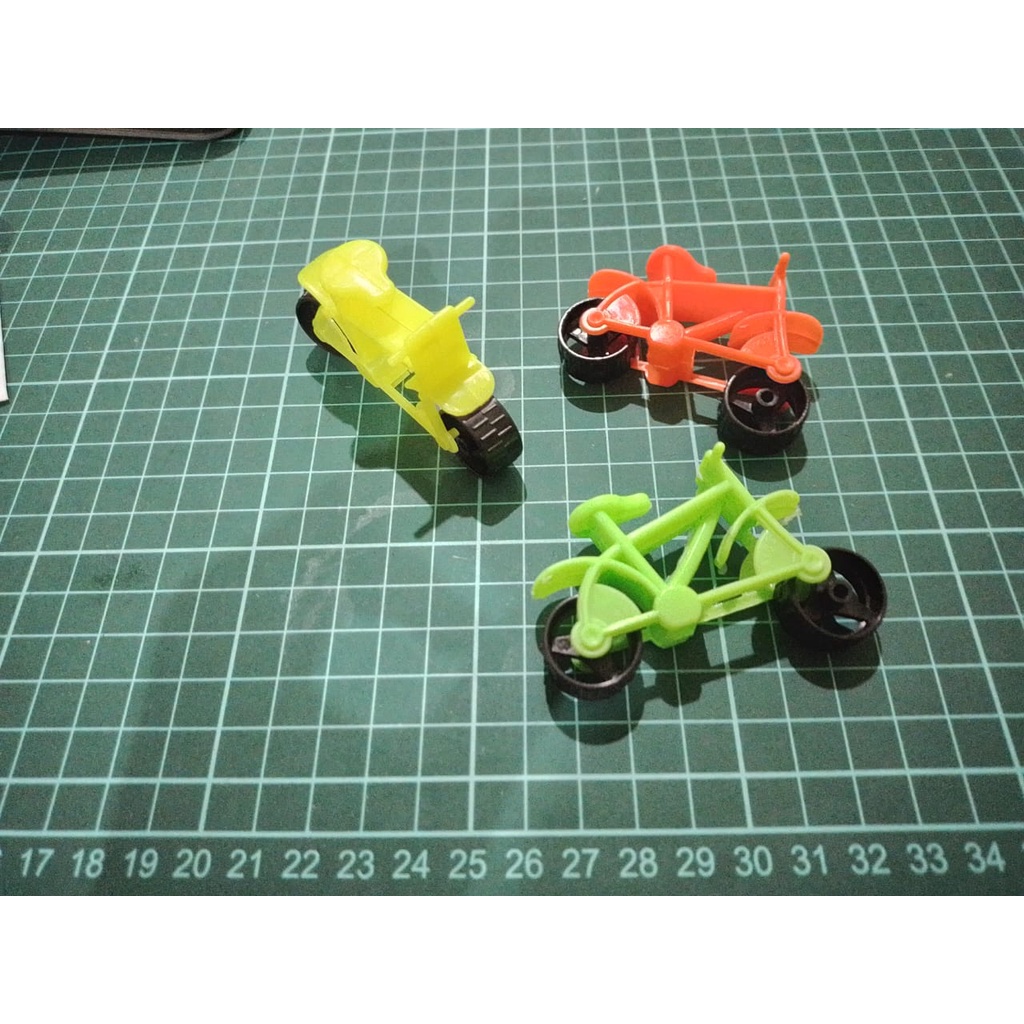 MAINAN SEPEDA MOTOR CROSS KECIL ISI 100 PCS - WARNA CAMPUR