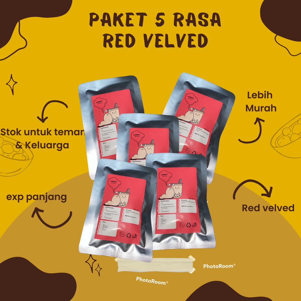 

Bubuk Minuman Rasa Redvelvet / Bubuk minuman rasa / Premix Minuman / Minuman kekiniaan / Minumana instant / Bubuk minuman aneka rasa