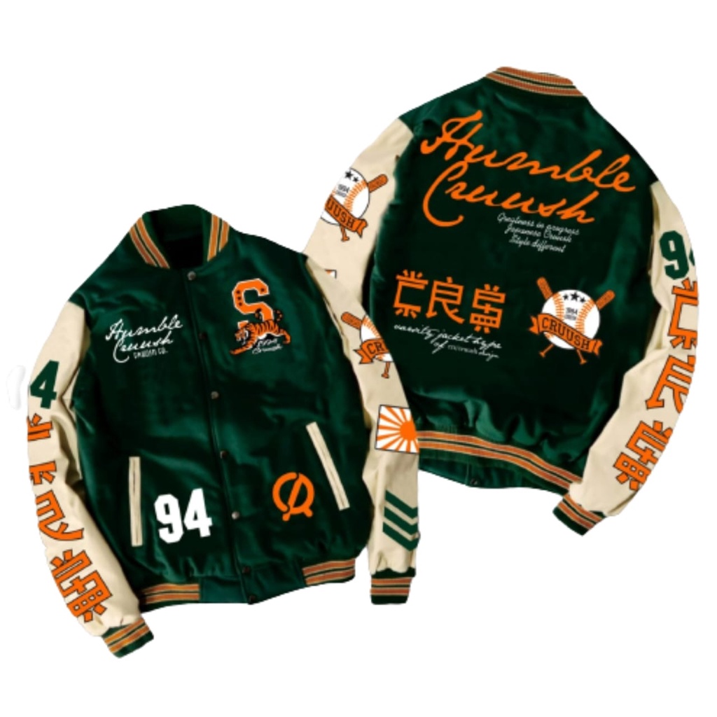 COD-Jaket Varsity Vintage P New Arrival / Jaket Baseball Varsity / Jaket Bomber Varsity Vintage Pria Wanita Ful Bordir Premium