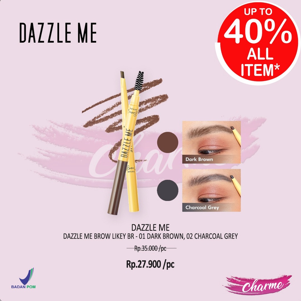 (READY &amp; ORI) DAZZLE ME BROW LIKEY EYEBROW BPOM ORIGINAL VIRAL