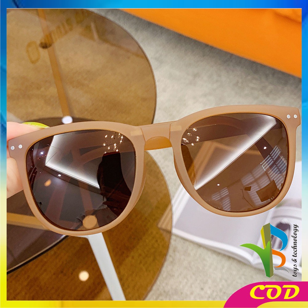 RB-C662 Kacamata Hitam Wanita Lipat Korea Fashion Kaca Mata korea Gaya Pantai Sunglasses Anti-UV Wanita Pria Import Kacamata Fashion