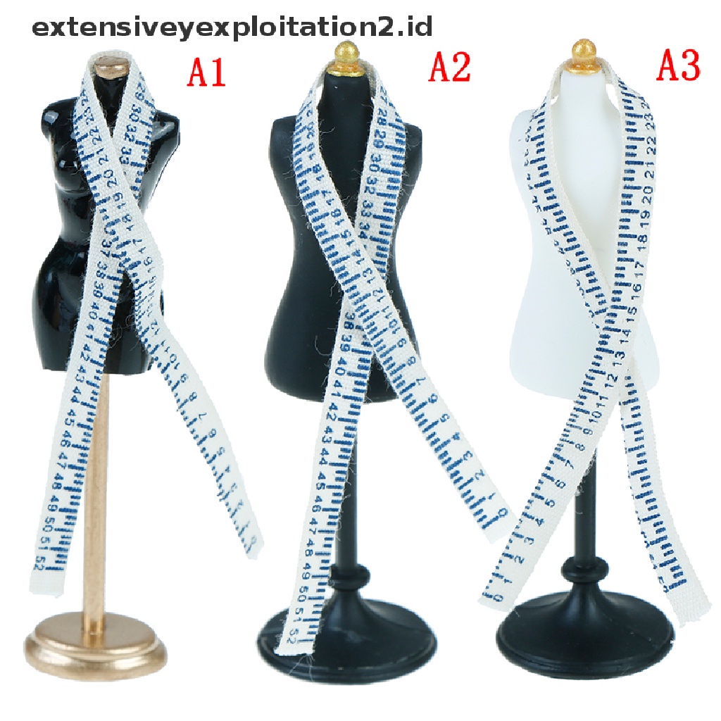 Set Mainan Boneka Manekin + Penggaris Skala 1: 12 Untuk Anak Perempuan