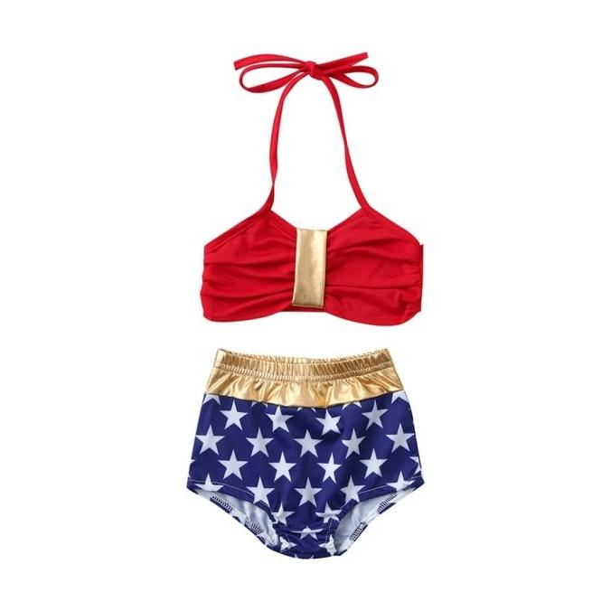 Bikini Bayi Perempuan Wonder Woman Baju Renang Baby Impor