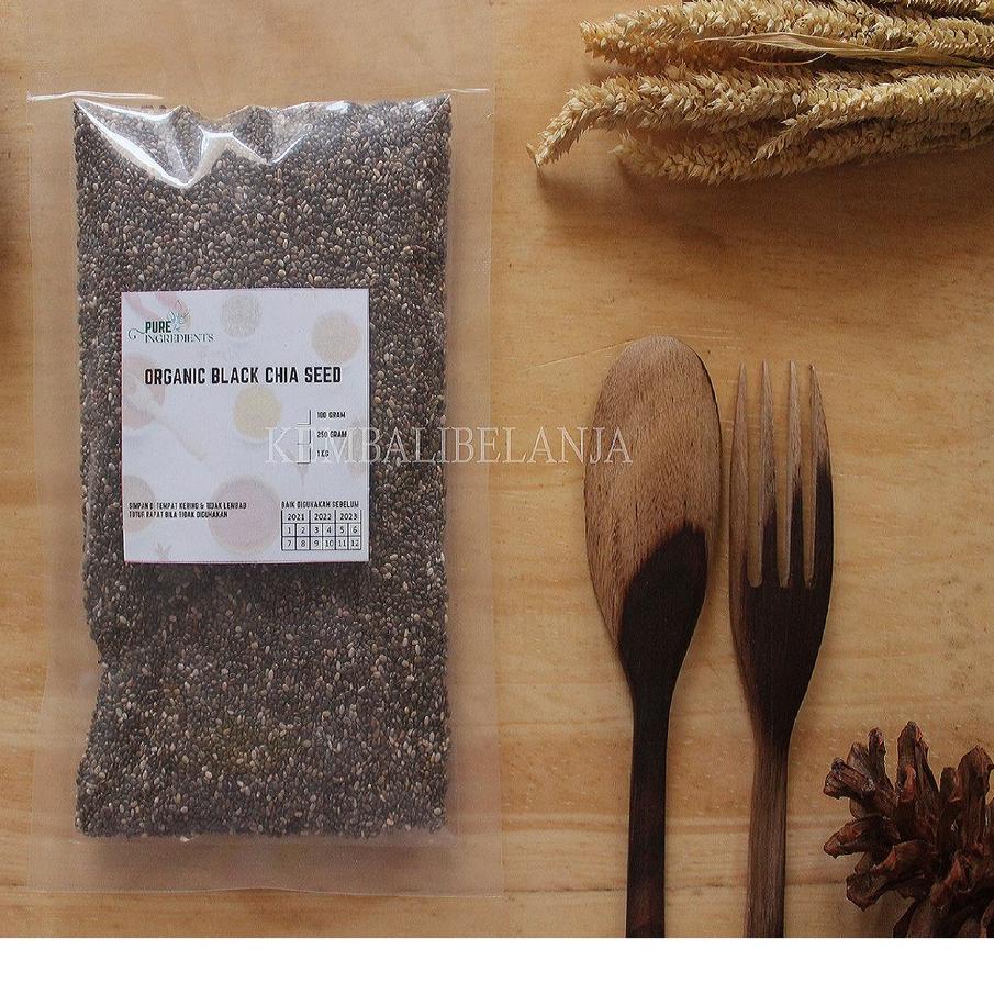 

つ Black Chia Seeds Natural 100 Gram ㅎ