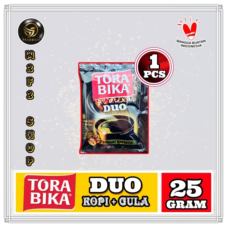 

Torabika Duo Kopi Hitam + Gula Serbuk Sachet - 25 gr (Kemasan Satuan)