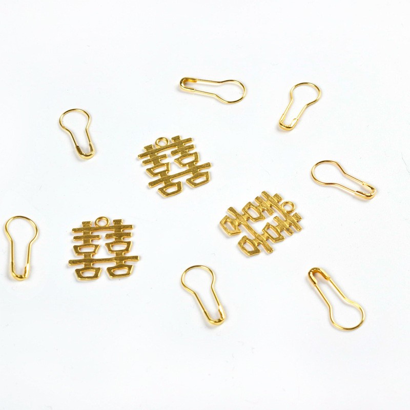 DY PACK HANGTAG SOUVENIR SANGJIT SET GOLD XUAN XI HAPPINES 20pcs TAG WEDDING